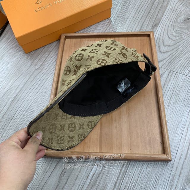 LV新品男士帽子 路易威登經典印花鴨舌帽棒球帽  mm1323